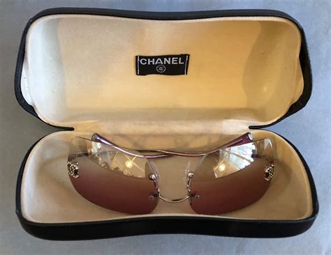 chanel vintage rimless cc sunglasses|chanel polarized sunglasses for women.